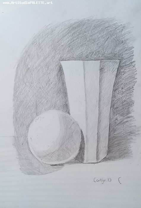 Art Studio PALETTE. Caitlyn Yu Picture.  Pencil Still Life Still Life 