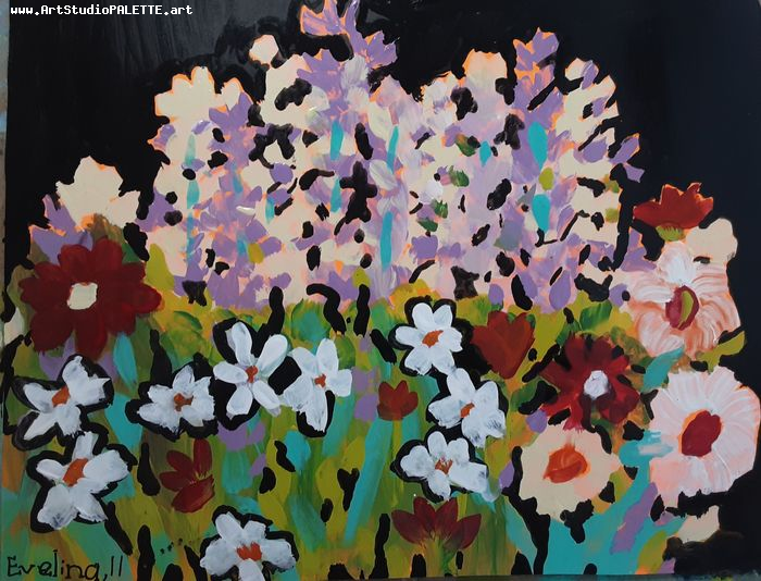 Art Studio PALETTE. Evelina Urbanczyk Picture.  Acrylic   