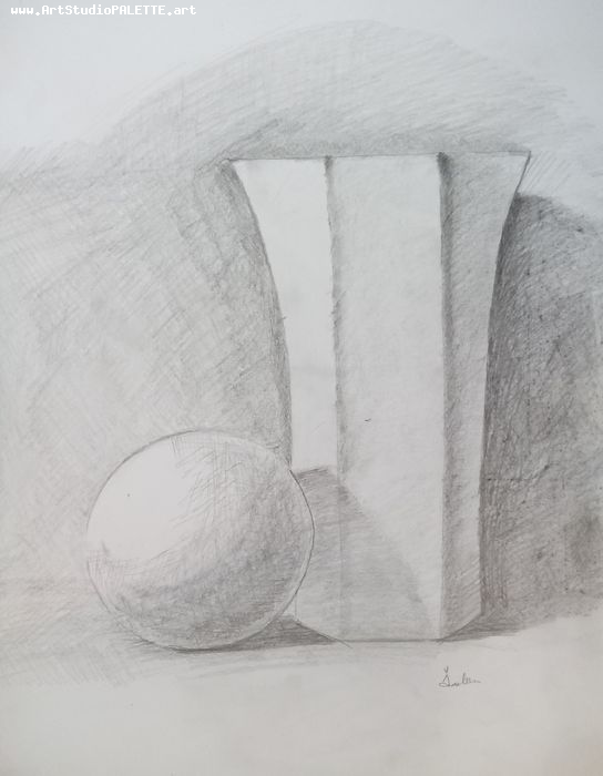 Art Studio PALETTE. Jasleen Kaur Picture.  Pencil Still Life Still Life 