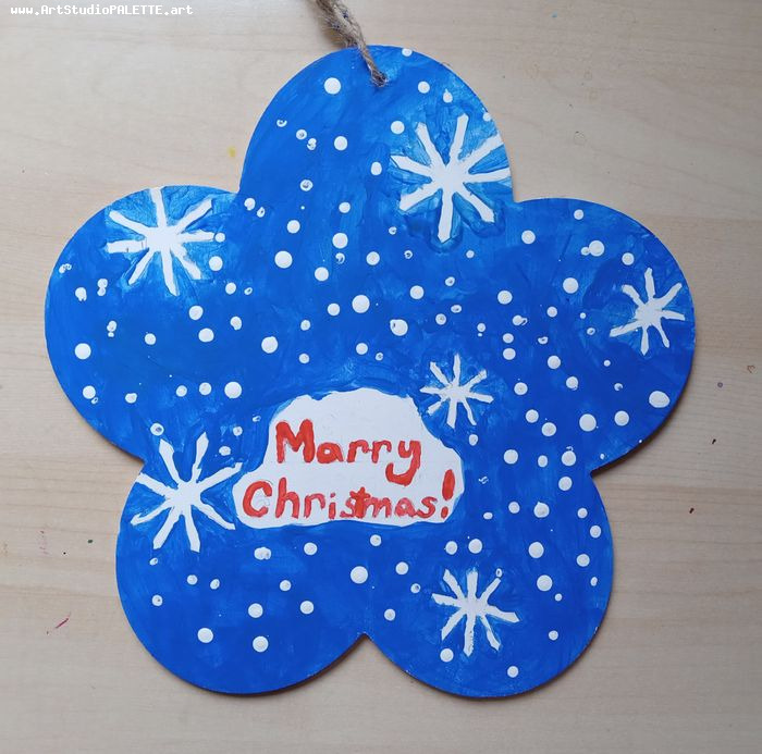 Art Studio PALETTE. Jihu Lee Picture. Wood Acrylic Holidays Christmas 