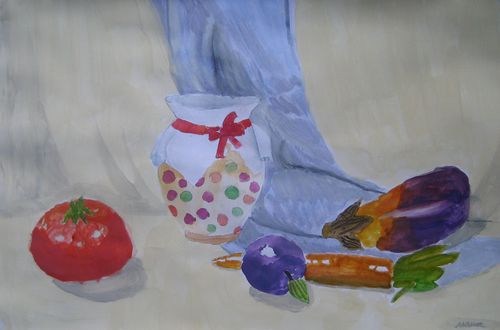 Art Studio PALETTE. Masha Pelekh Picture.   Still Life Fruits & Vegi 