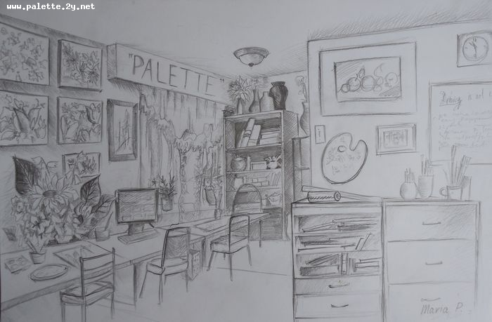 Art Studio PALETTE. Masha Pelekh Picture.  Pencil Design Studio 
