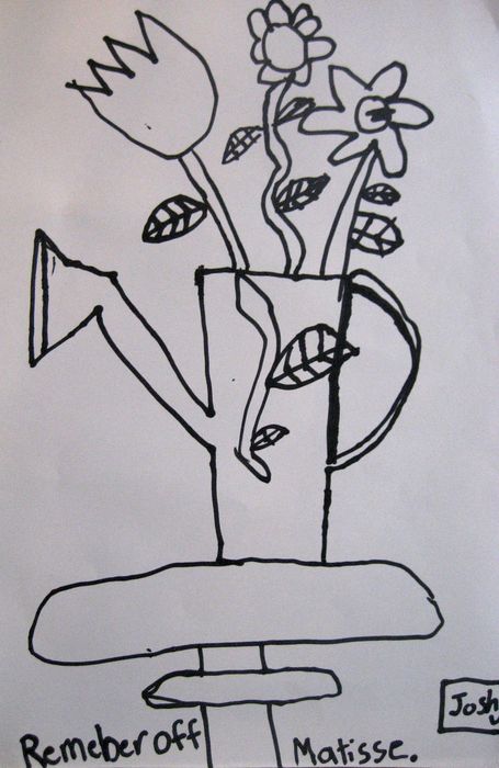 Art Studio PALETTE. Joshua Lukose Picture.  Ink Inspired by Matisse 