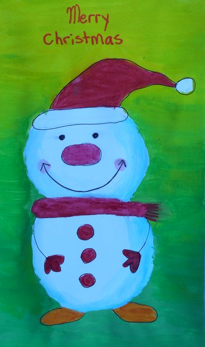 Art Studio PALETTE. Leena  Ballard Picture. Greeting Card  Holidays Christmas 
