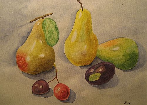Art Studio PALETTE. Debra Sathanielle Picture.   Still Life Fruits & Vegi 