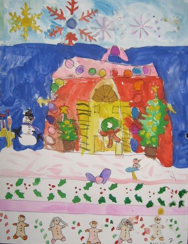 Art Studio PALETTE. Alyssa Lukose Picture. Greeting Card  Holidays Christmas 
