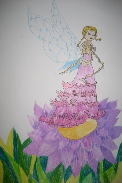 Art Studio PALETTE. Diana Pavel Picture. Fine Art Paper Coloured Pencil Fantasy Fairy Tail 