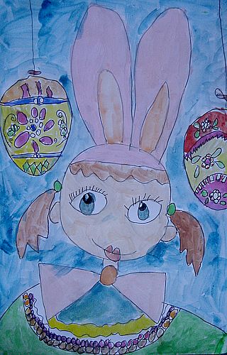 Art Studio PALETTE. Veronika Glyshakova Picture. Fine Art Paper Watercolour, Ink Holidays Easter 
