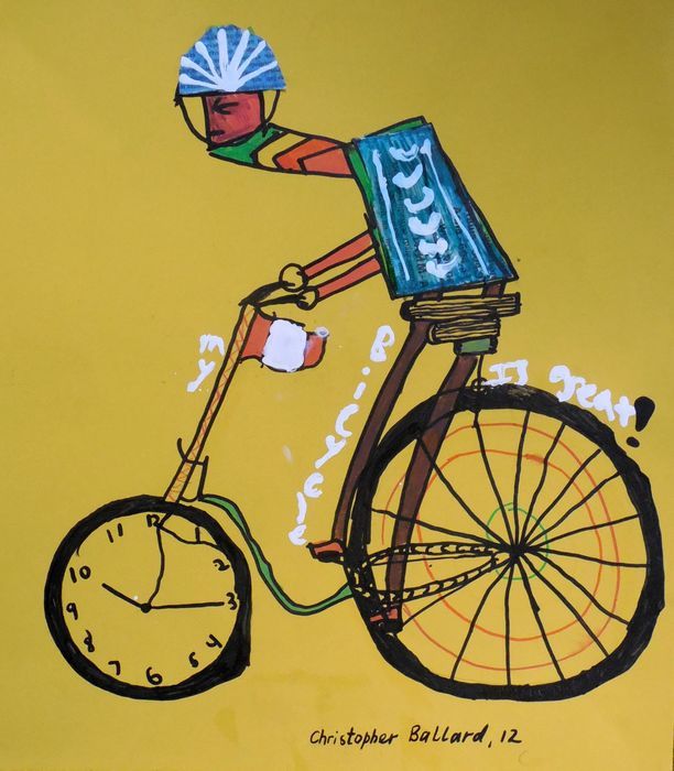 Art Studio PALETTE. Christopher Ballard Picture.   Design Bicycle 