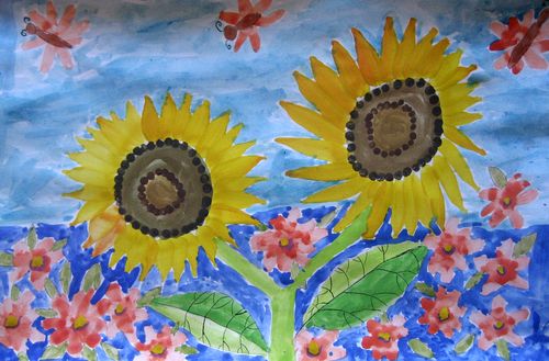 Art Studio PALETTE. Utae Kanauchi Picture.  Watercolour Plants Flowers 