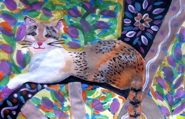 Art Studio PALETTE. Aleksandra Tsytsenko Picture.   Animals Cats 