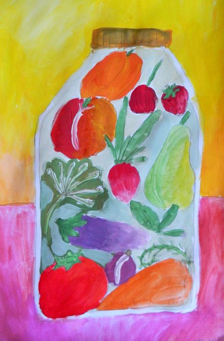 Art Studio PALETTE. Viktoria Silina Picture.   Still Life Fruits & Vegi 