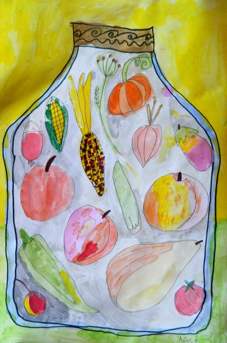 Art Studio PALETTE. Alyona Glazyrina Picture.   Still Life Fruits & Vegi 