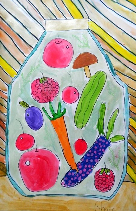 Art Studio PALETTE. Shailini Soriano Picture.   Still Life Fruits & Vegi 