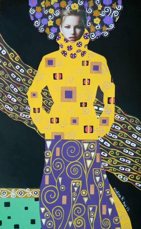 Art Studio PALETTE. Kristina Kozlitina Picture.   Inspired by Klimt 