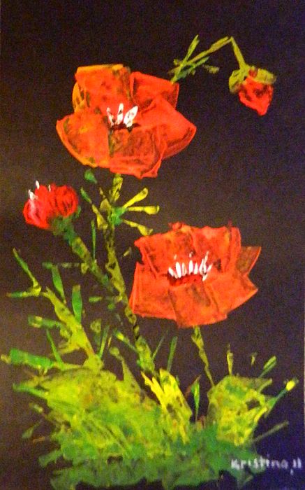 Art Studio PALETTE. Khrystina Samsonova Picture.   Plants Flowers 
