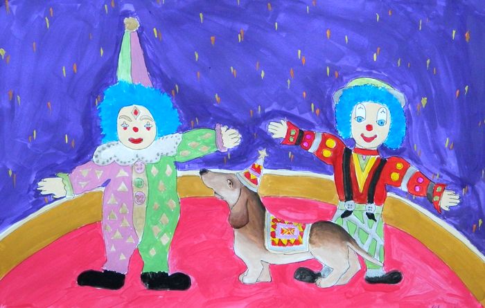 Art Studio PALETTE. Khrystina Samsonova Picture.   Fantasy Clown 