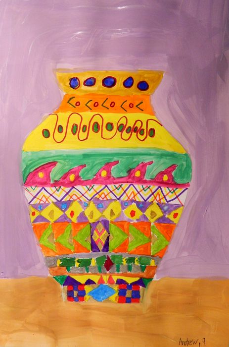 Art Studio PALETTE. Andrew Tang Picture.   Dec. Art Vases 