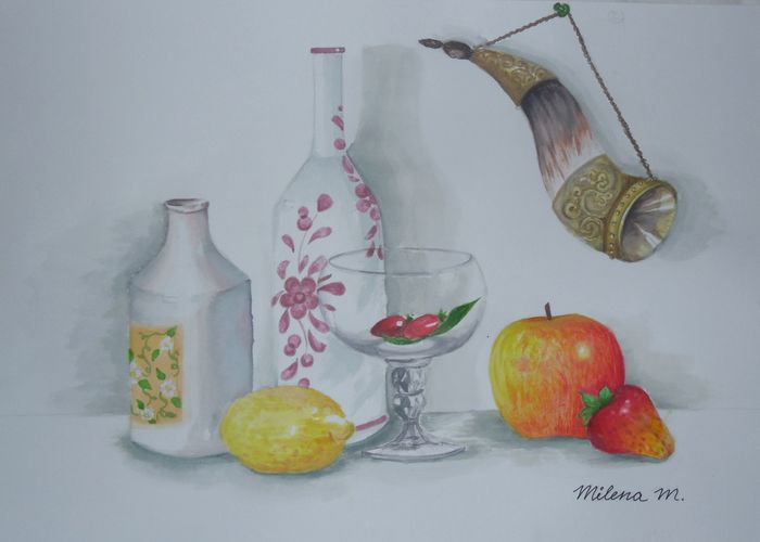 Art Studio PALETTE. Milena Markovich Picture.  Watercolour Still Life Still Life 