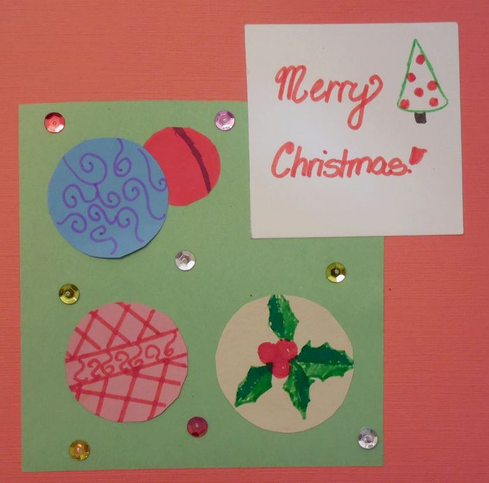 Art Studio PALETTE. Skylar Langille Picture. Greeting Card Mixed Media Holidays Christmas 