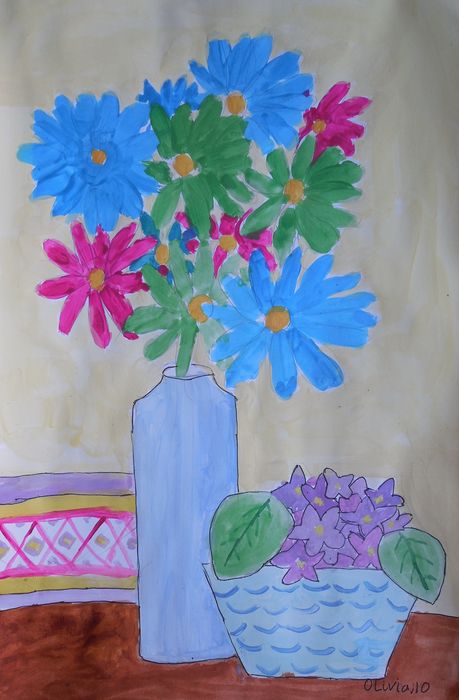 Art Studio PALETTE. Olivia Matvejeva Picture.   Plants Flowers 