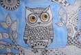 Art Studio PALETTE. Tangled Owl