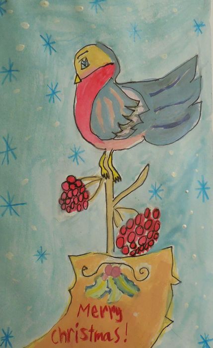 Art Studio PALETTE. Haru Yamanouchi Picture. Greeting Card  Holidays Christmas 