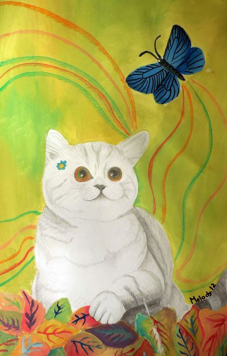 Art Studio PALETTE. Melody Wu Picture.   Animals Cats 