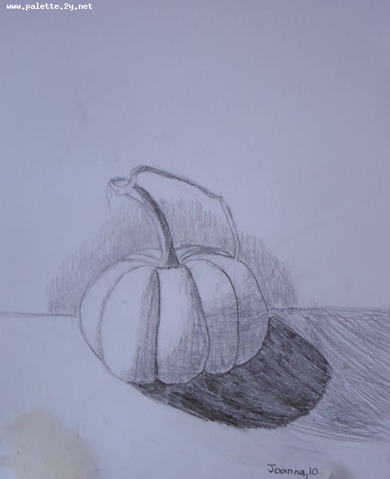 Art Studio PALETTE. Joanna Li Picture.  Pencil Still Life Fruits & Vegi 