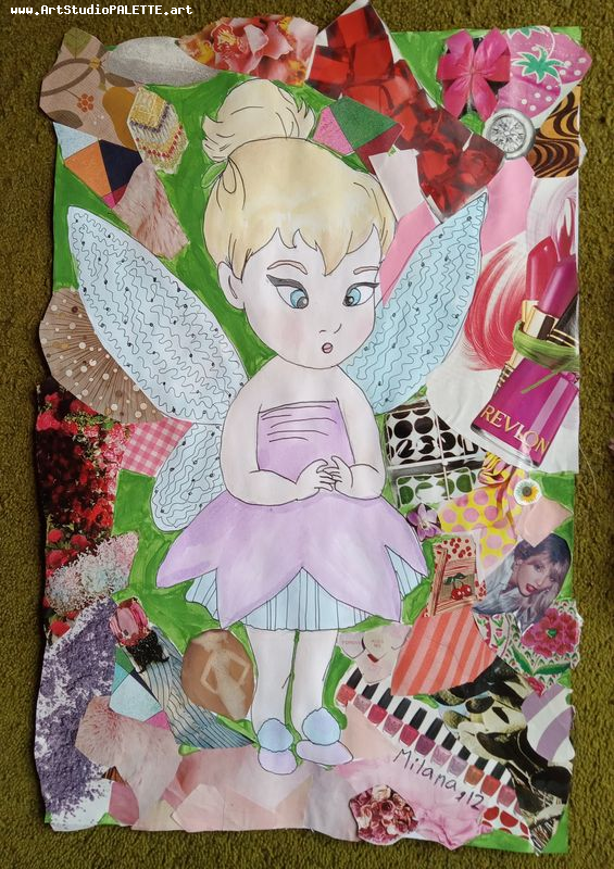 Art Studio PALETTE. Milana Baiman Picture.  Mixed Media Fantasy Fairy Tail 