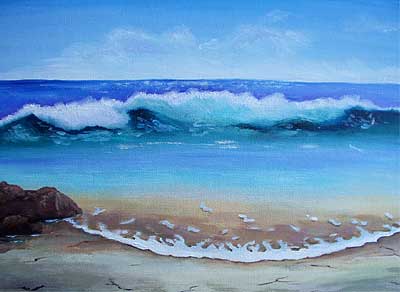 Art Studio PALETTE. Tamara Lebed Picture. Canvas Oil Landscape Seascape Ocean
