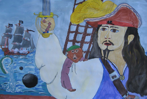 Art Studio PALETTE. Denis Lvov Picture.   Fantasy Fairy Tail Пираты Карибского Моря