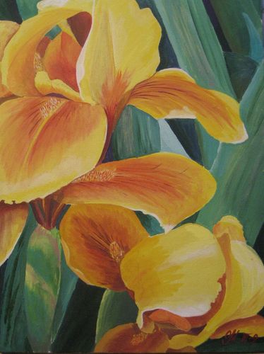Art Studio PALETTE. Olga Maltseva Picture. Canvas Acrylic Plants Flowers 