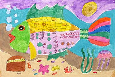 Art Studio PALETTE. Crystal Tang Picture.   Animals Fish Fish