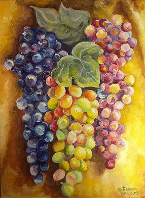 Art Studio PALETTE. Olga Tchoueva Picture.   Still Life Fruits & Vegi 
