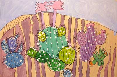 Art Studio PALETTE. Darek Wong Picture.   Plants Cacti Cactus