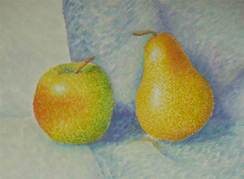 Art Studio PALETTE. Marina Zarud Picture.  Watercolour Still Life Fruits & Vegi Совершенство