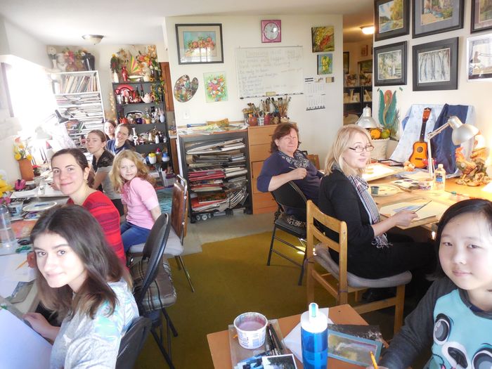 Art Studio PALETTE.  Dara, Xenia, Nadegda, Eva, Alyona,Mila, Neli, Marina, Dora