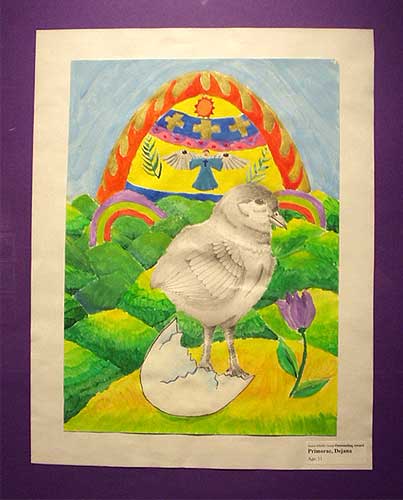 Art Studio PALETTE. 2004 Easter Drawing Contest Outstanding Award<br>Junior Middle Group (9-12 years old) 